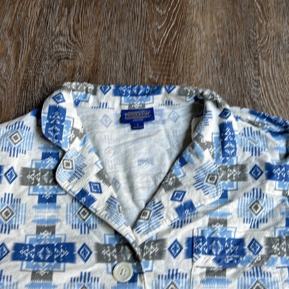 Pendleton Southwestern Button Down Flannel Pajama… - image 6